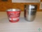 Budweiser Metal Bucket & Metal Trashcan
