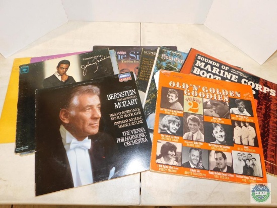 Lot Vintage LP Records Bernstein, Johnny Mathis +