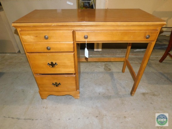 Wood Desk 4 Drawer