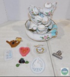 Tea Cup Water Fountain & Lot of various Magnets