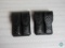 2 New Leather Double Mag Pouches for Colt 1911