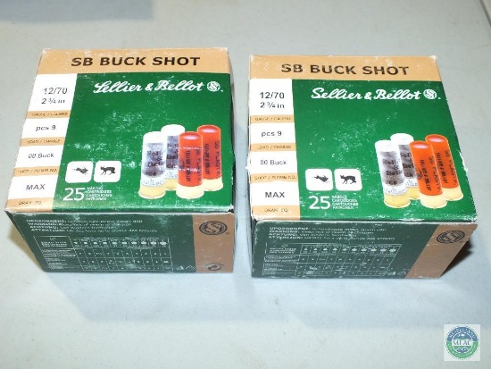 2 Boxes, SB Buck Shot, 12/70, 2 3/4 in