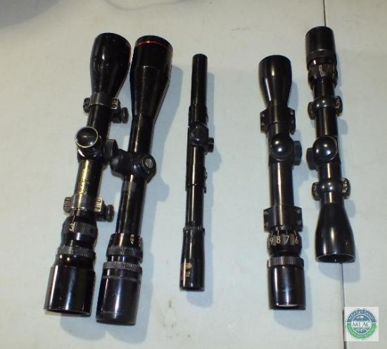 Assortment of Bushnell, Simmons, and All-Pro scopes