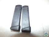 2 Factory Glock 17 Magazines, 9mm holds 19 Rounds