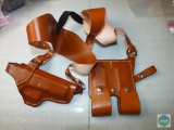New Leather Shoulder Holster, fits Glock 17, 19, 22, 23, 20, 21