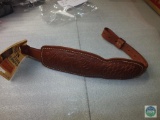 New Padded Leather Rifle Sling with Deer