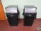 Lot of (2) SAFCO waste cans with lids