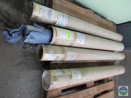 Pallet of (4) rolls of polyester mono metallisiert fabric