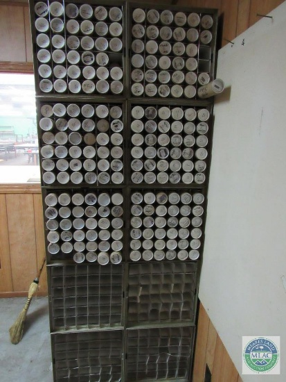 Lot 10 Safeco 36 Tube Storage Racks