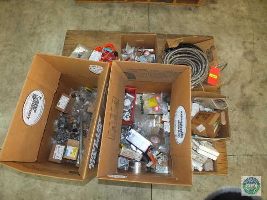 Lot of Electrical Parts & Flexible Conduit