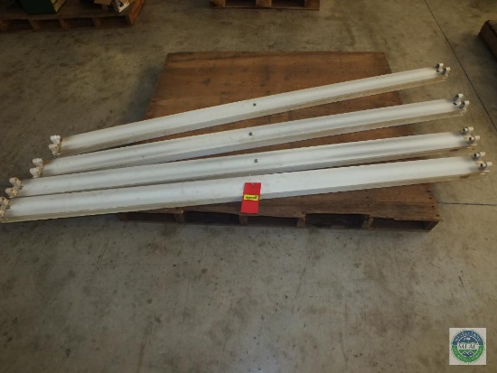 Lot of 4 - 8' Fluorescent Light Fixtures