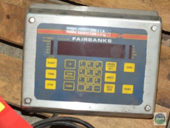Fairbanks Scale 5,000 lbs. Scale Readout