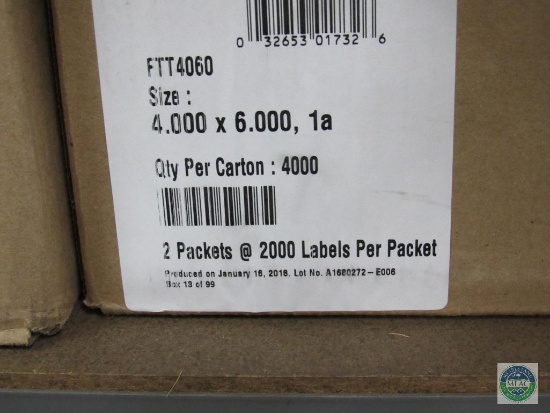 FANFOLD PRIME TTR Labels - full case and partial
