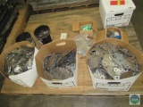 Pallet of screen print parts and Hardware accessories