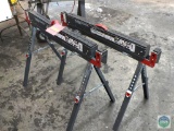 Lot 2 Protocol Adjustable Work Table Sawhorses