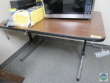 Wooden adjustable office table