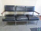 Three-section waiting room sofa