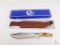 New Colt CT-848 Stag Handle Bowie Knife With Leather Sheath