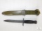 US M8A1 M4 TMN Army Issue Knife and Sheath