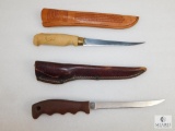 Lot Of 2 Filet Knives Buck 123 & Rapala