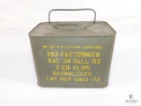 Army Can of 192 Cartridges .30 Cal M2 Ammo 8 Round Clips