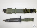 Military Knife with Sheath Newer Style M9 Ontario Knife