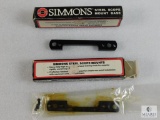 Lot 2 New Simmons Steel Scope Mount Base for Remington 788