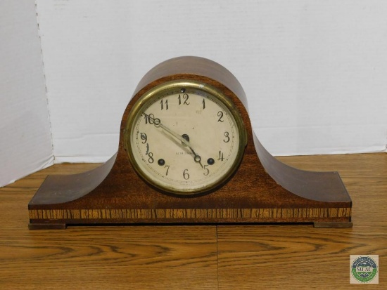 Seth Thomas Wood Mantle Clock with Key