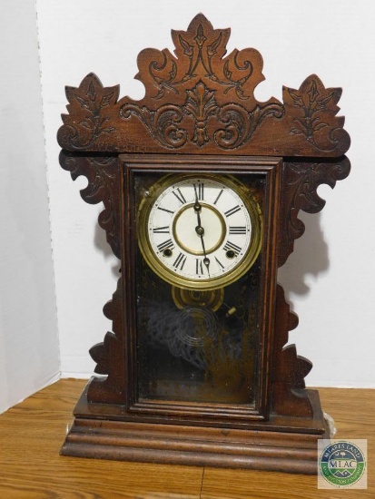 The Session Clock Co Ornate Wood Clock w/ Pendulum