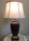 Beige Shade Brown Bottom Desk Lamp