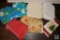 Lot of Rectangle Table cloths Linen & Vinyl Holiday Styles