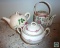 Lot 3 Vintage Porcelain Teapots Chinese Style, Isco Brand and others