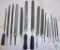 Lot of Bastard Files & Handles Heller Flat, Round, and Square