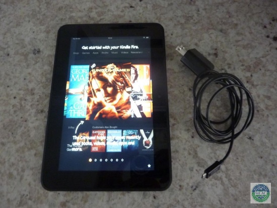8" Amazon Kindle Fire Electronic Tablet with Charger
