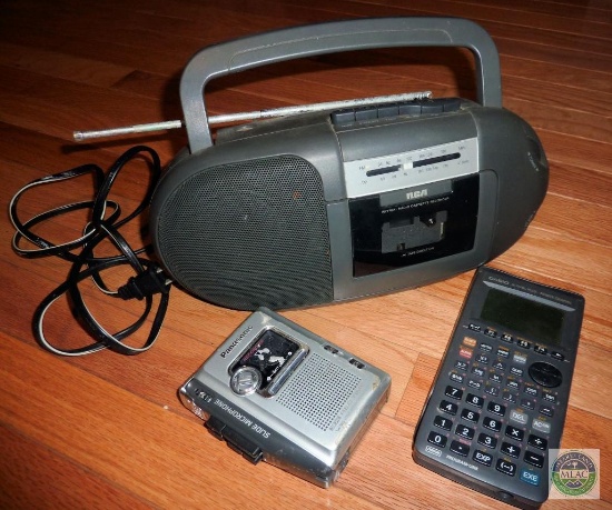 Lot Home Electronics Radio Cassette Mircophone Recorder & Engineering Calculator