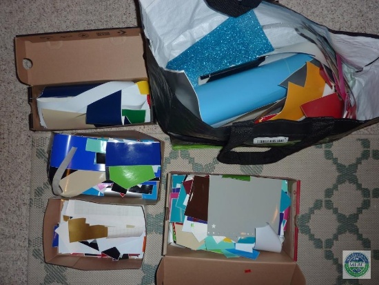 Large Lot of Scrap Vinyl Sheets for Craft Vinyl Cutter