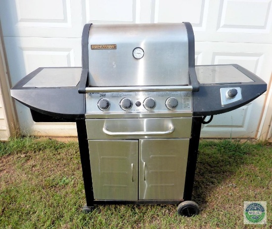 Brinkmann Gas Grill Stainless Steel Outdoor Kitchen