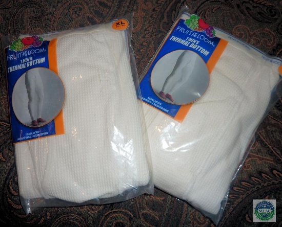 2 New Pairs Thermal Underwear Pants Bottoms XL
