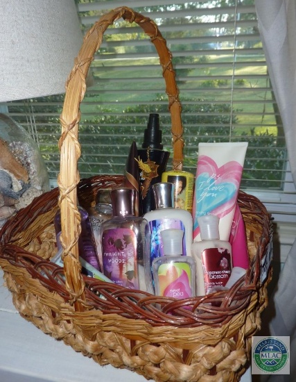 Basket Lot Bath & Body Works Lotions & Hair Care items
