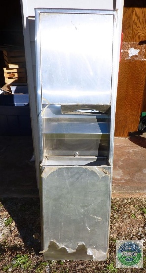 Stainless Steel Commercial Paper Towel Dispenser & Trashcan Wall Mount