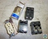 Electrical Lot 3- 30 Amp 2 Pole Breakers & 2 Receptacle Outlets