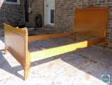 Solid Wood R-Way Single Bed Frame Headboard Footboard and Side Rails