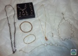Lot of Costume Jewelry 1 New Set, Necklaces, & Bracelets