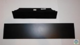 Lot 2 Black Floating Wall Shelves