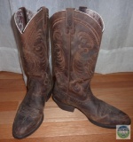 Ladies ARIAT Brown Leather Cowboy Boots 7B