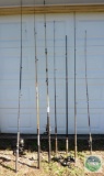 Lot 7 Fishing Rods & Reels - Some for Sea Fishing