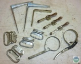 Lot of Hardware Tools L-Brackets D-Ring Pull Handles Toggle Clamps & Filter Wrenches