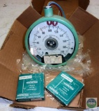 Ashcroft Vintage Mercury Gauge Gage & 2 Liquid Level Controls