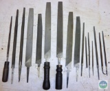Lot of Bastard Files & Handles Heller Flat, Round, and Square