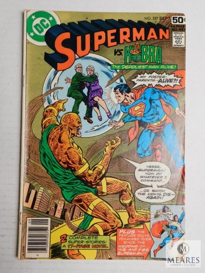 DC Comics, Superman Vs. Kobra The deadliest man Alive!, No. 327 , Sept 1978 Issue